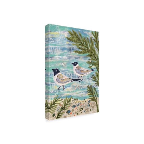 Karen Fields 'Two Sea Birds' Canvas Art,30x47